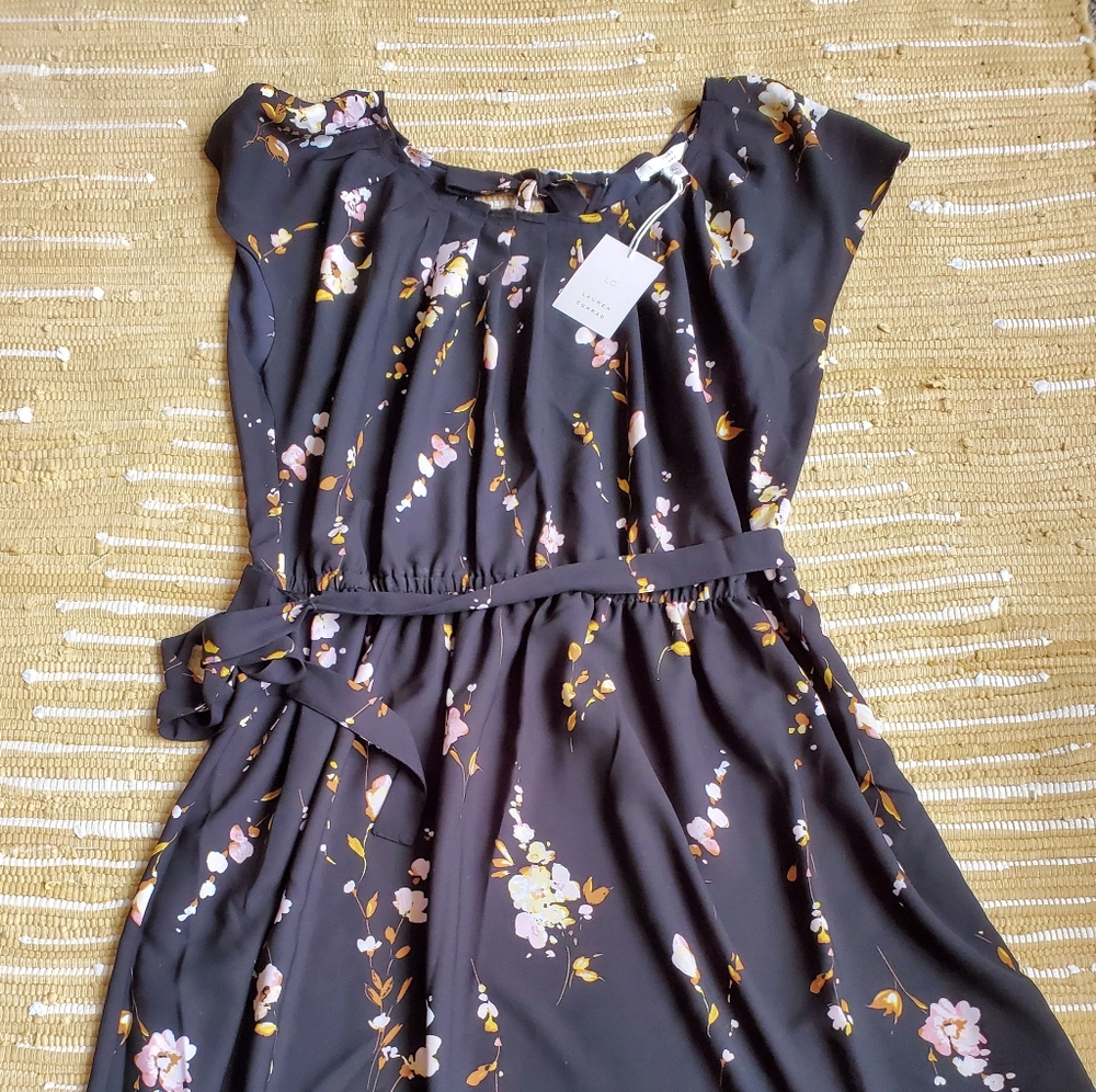 LC floral tie dress
